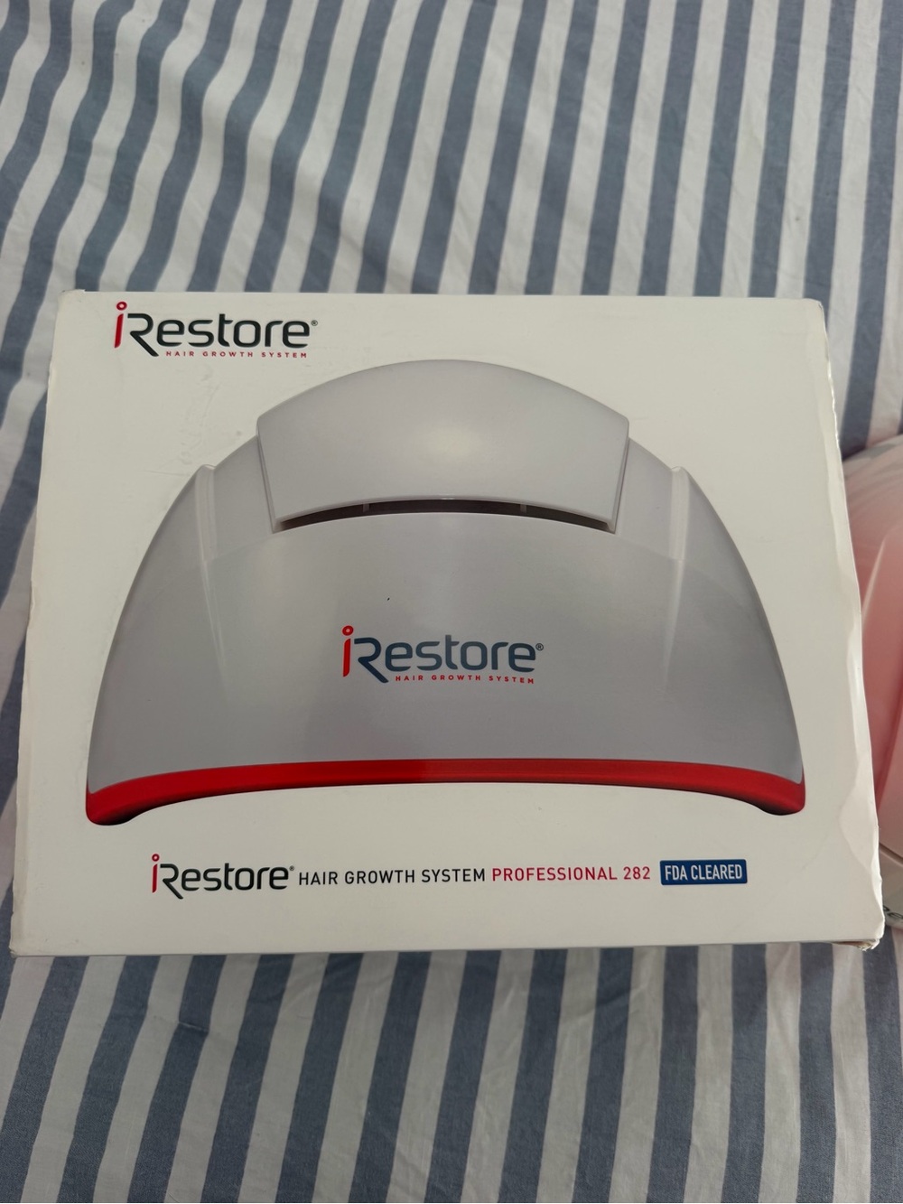 iRestore Professional Hair Growth System - White with Red Accent